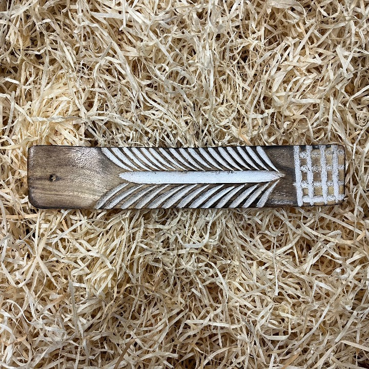 Inlayed White Incense Ashcatcher 25cm