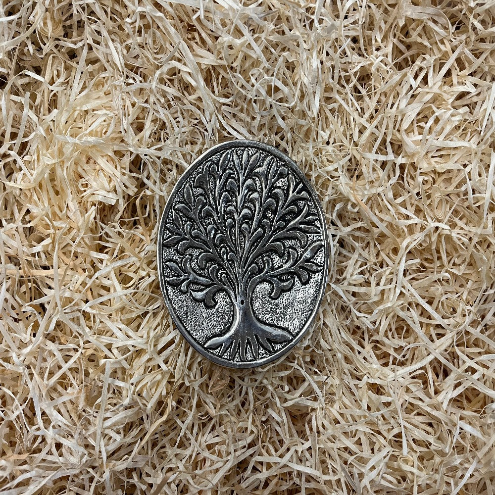 Silver Tree of Life Cone Stand