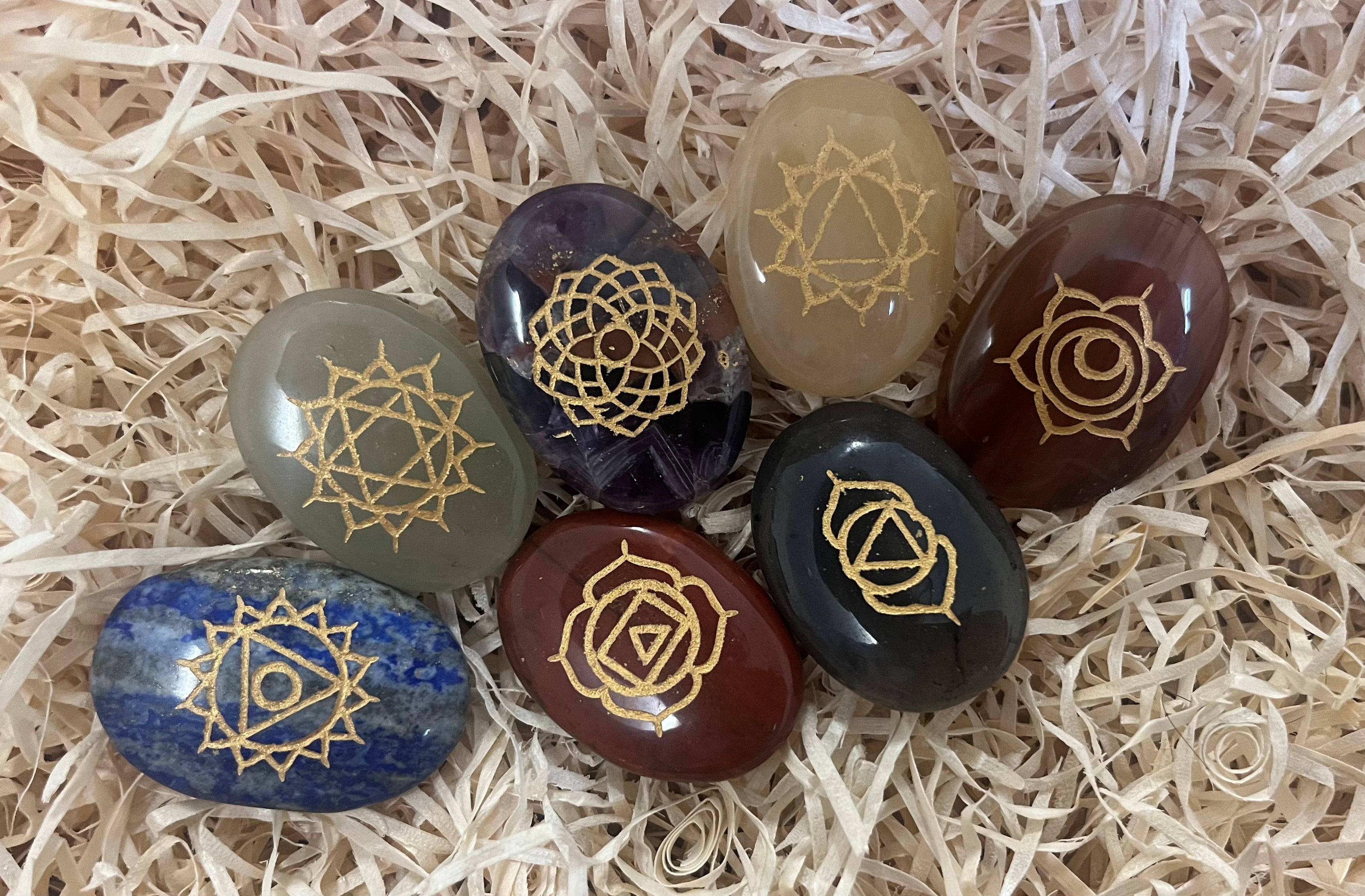 Chakra Thumbstone Set (in plastic pouch)