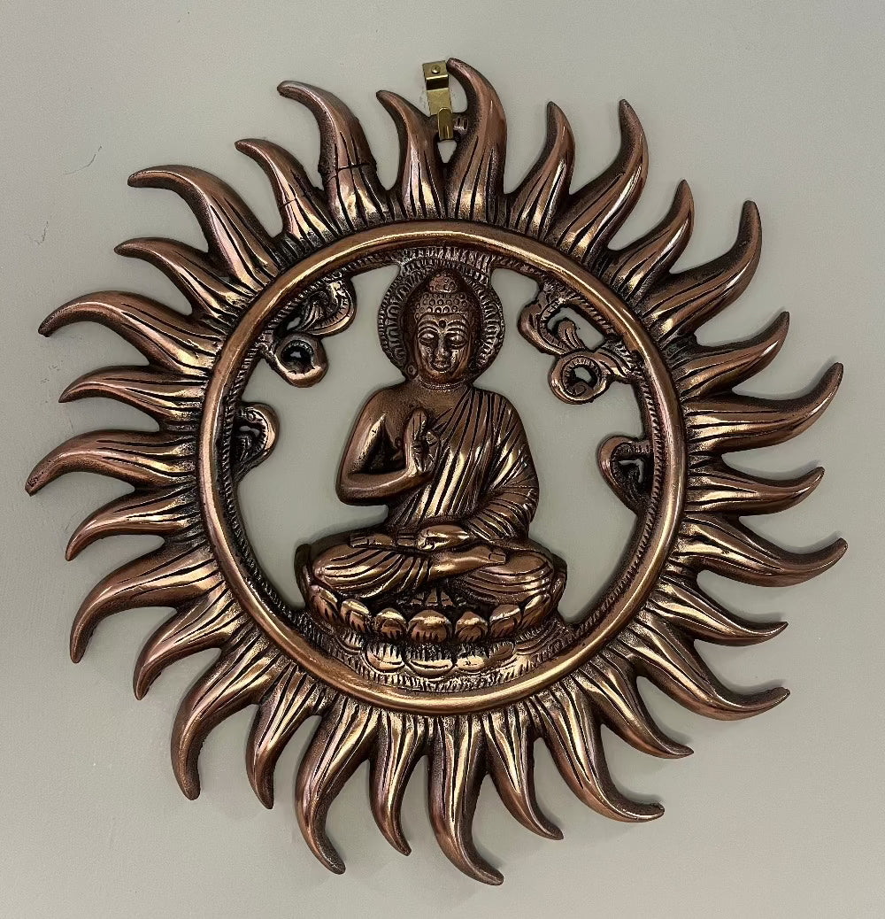 Copper Wall Hanging Buddha (28cm)
