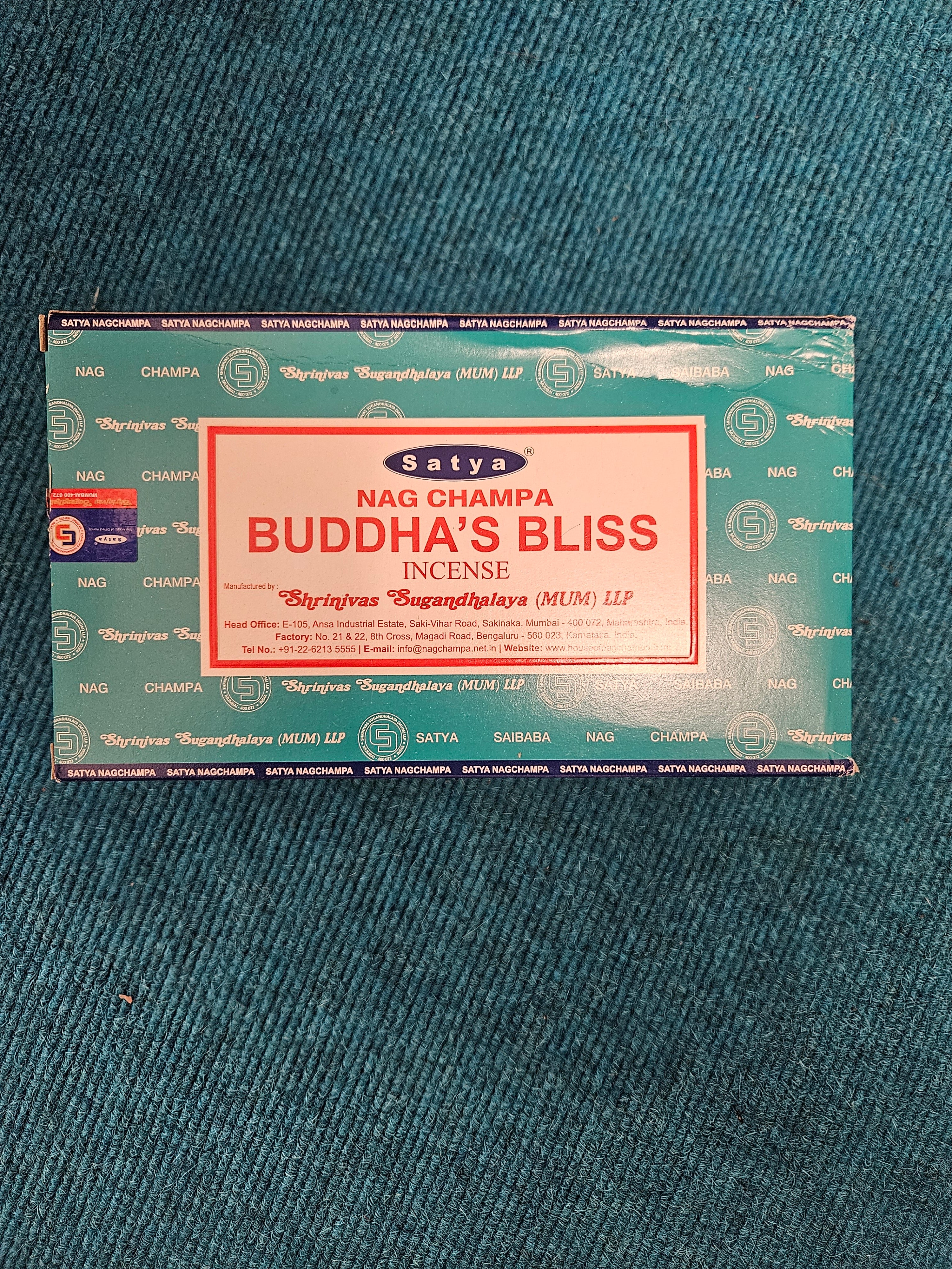 Satya Buddha's Bliss Incense Sticks (12 pack)
