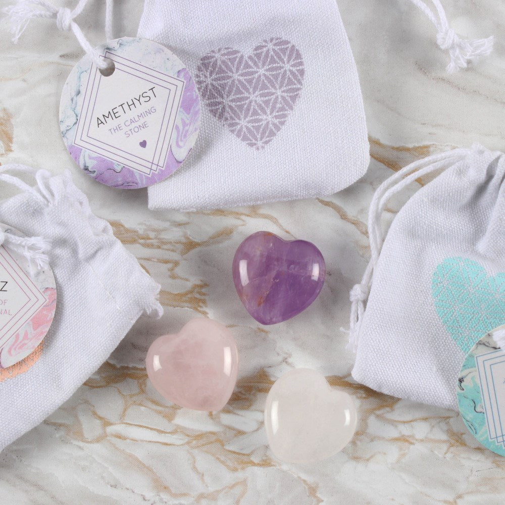 Crystal Stone Hearts