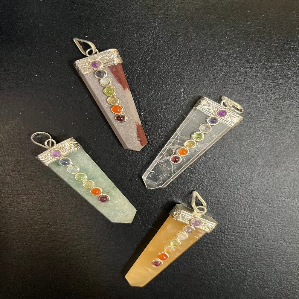 Flat Chakra Pencil Pendant