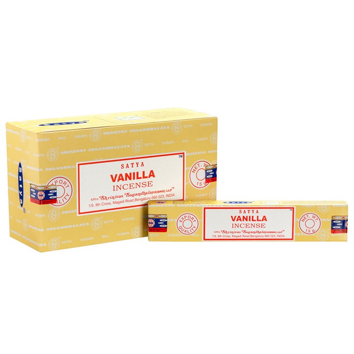 Satya Vanilla Incense Sticks (12 pack)