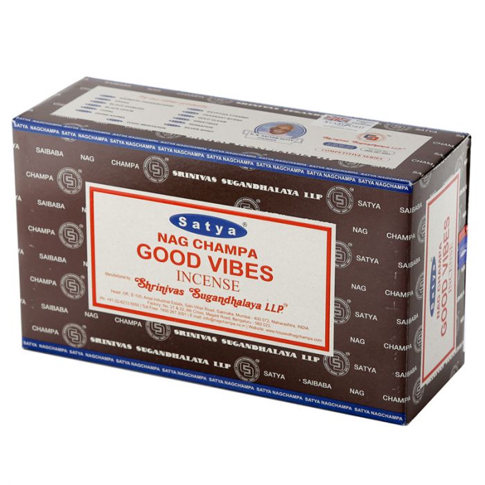 Satya Good Vibes Incense Sticks (12 pack)