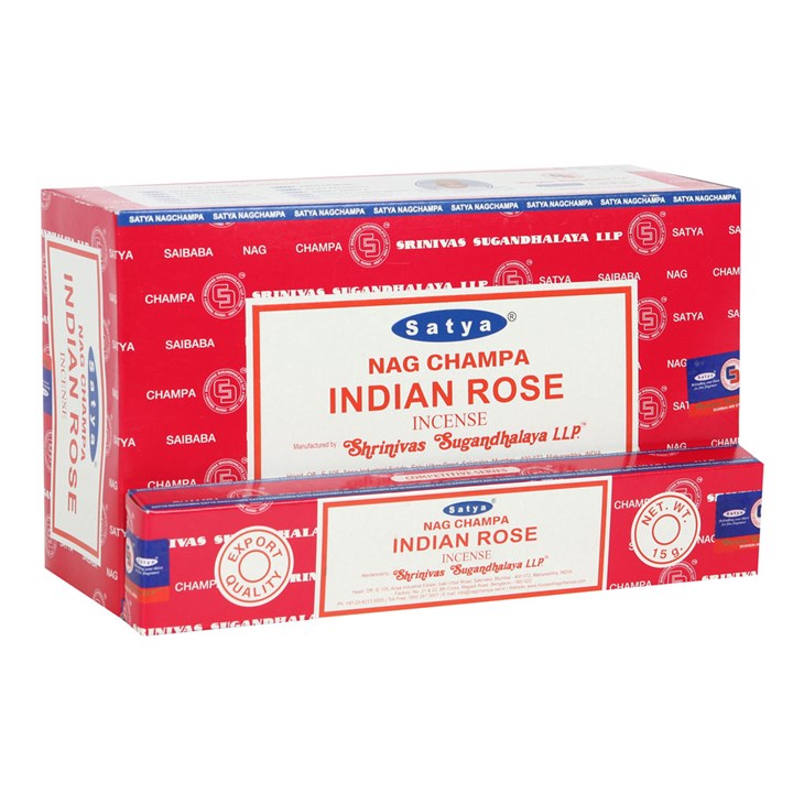 Satya Indian Rose Incense Sticks (12 pack)