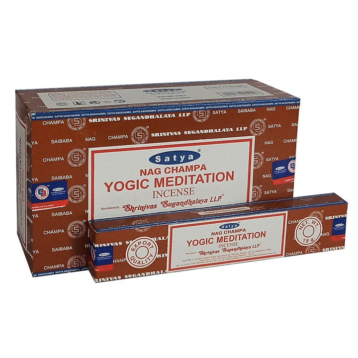 Satya Yogic Meditation Incense Sticks (12 pack)