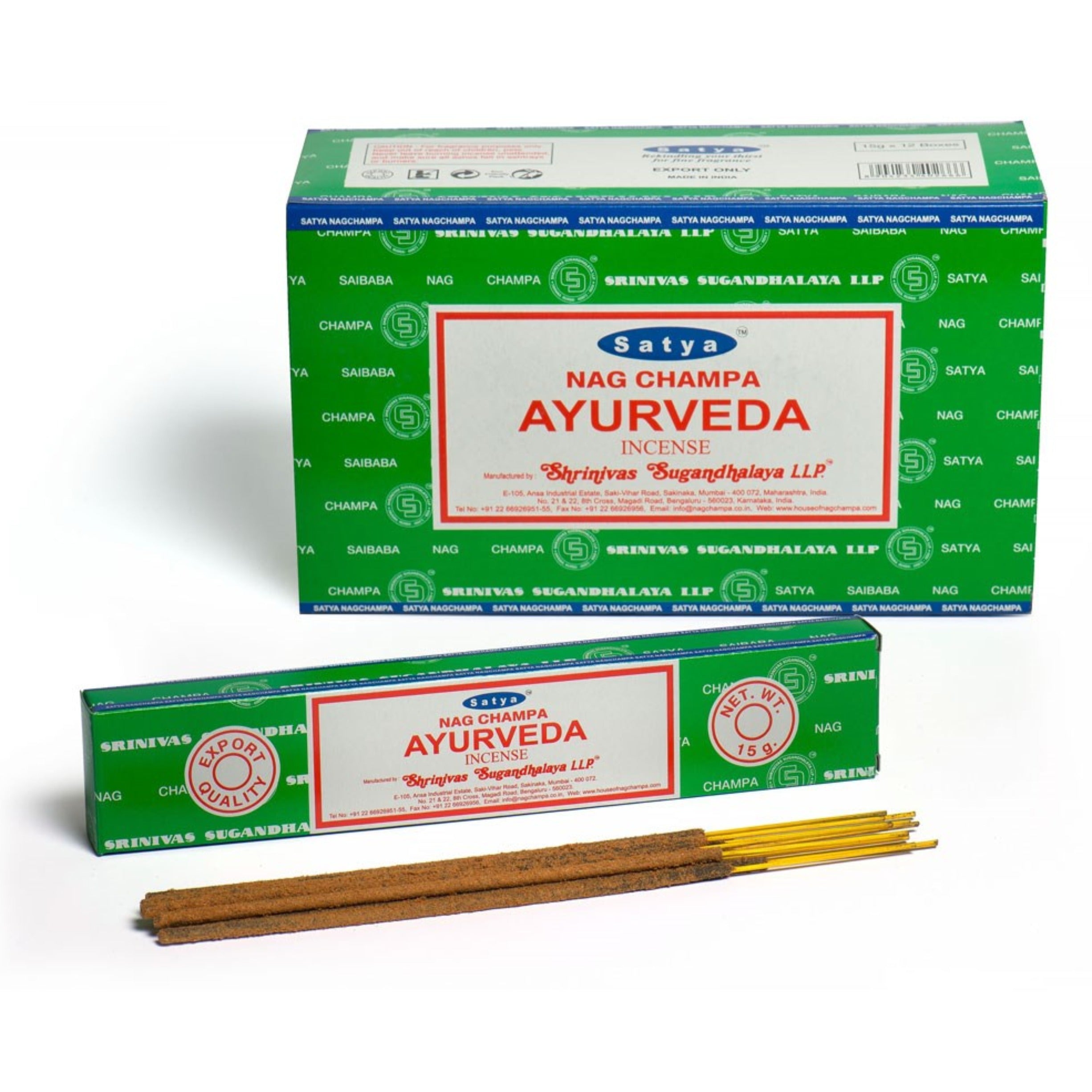 Satya Ayurveda Incense Sticks (12 pack)