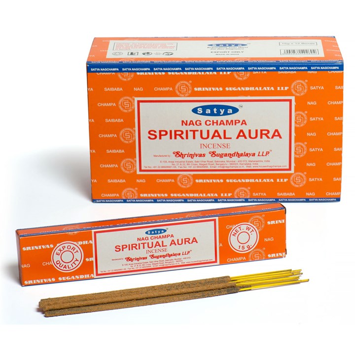 Satya Spiritual Aura Incense Sticks (12 pack)