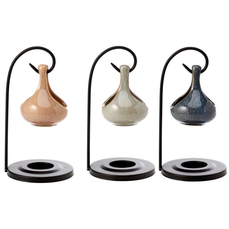 Teardrop Shape Hanging Oil Burner with Stand