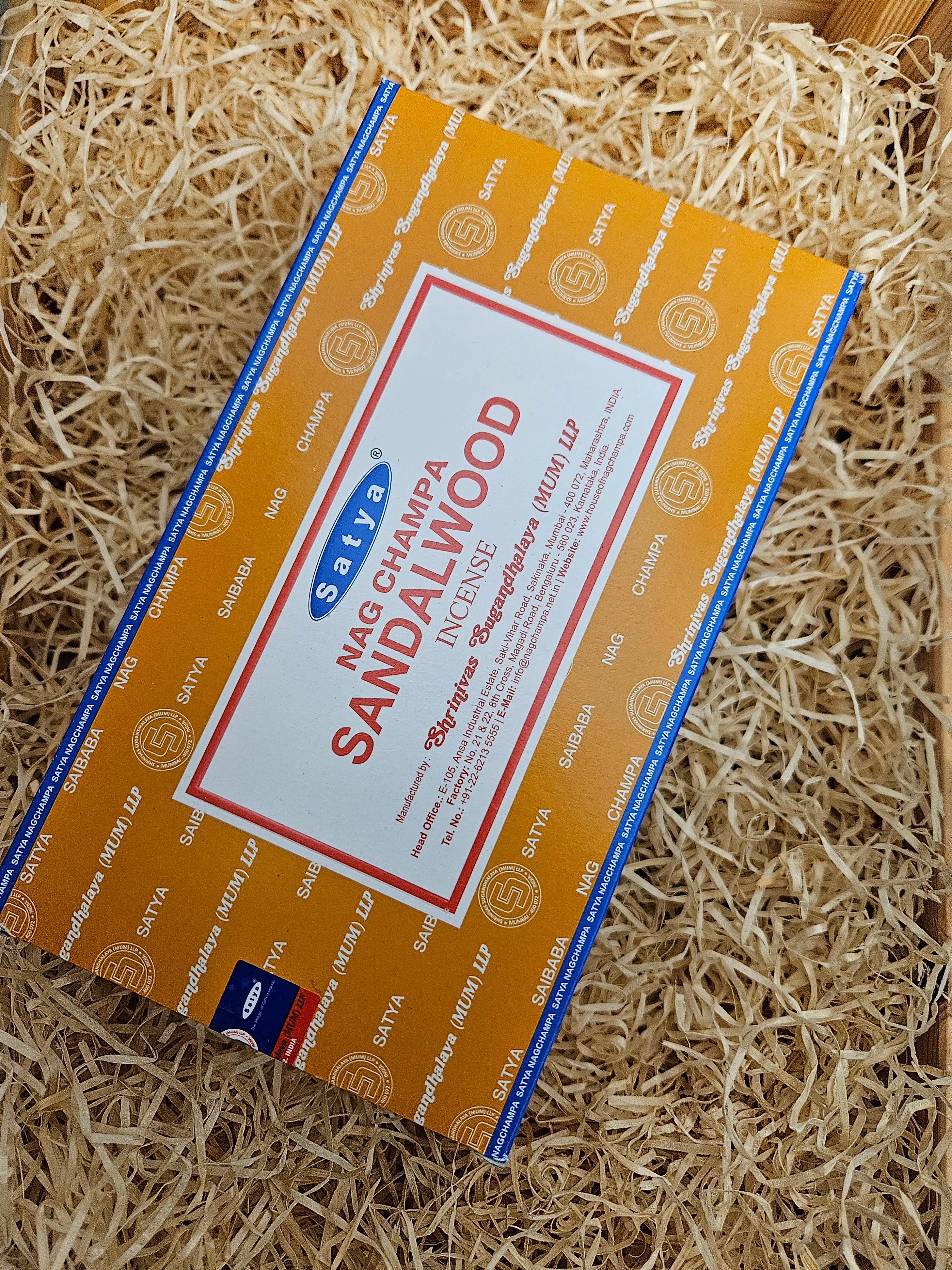 Satya Sandalwood Incense Sticks (12 pack)
