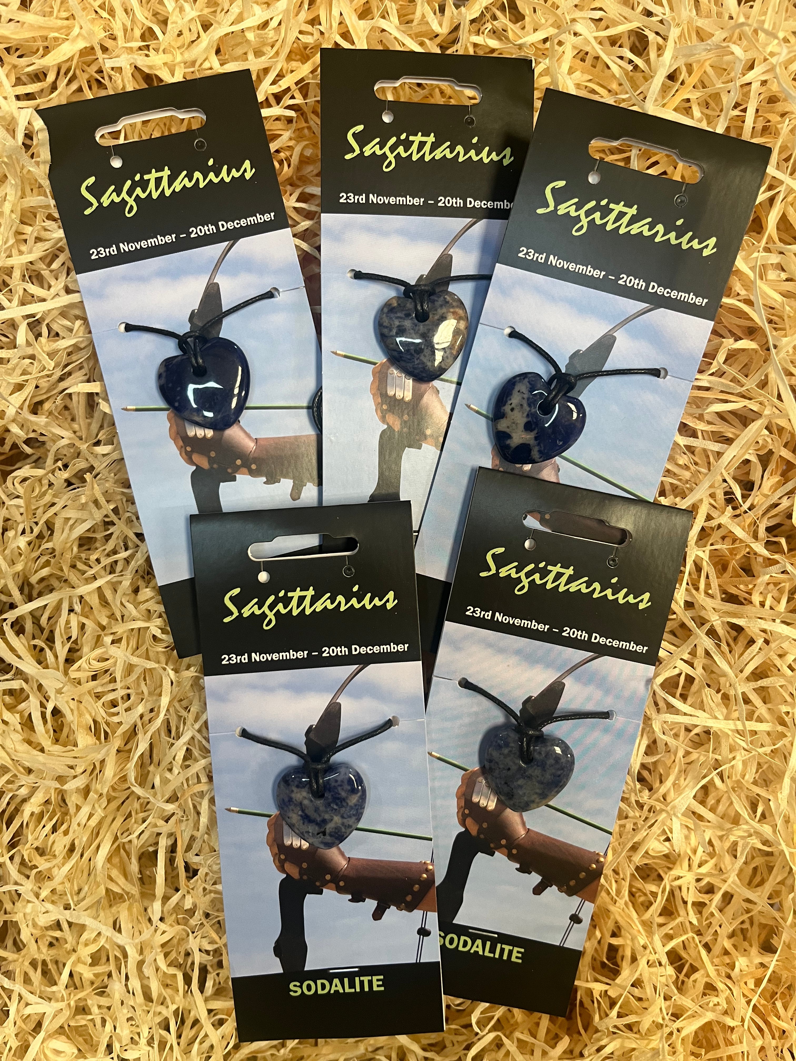 Sodalite Pendant Necklace - Zodiac (Sagittarius)