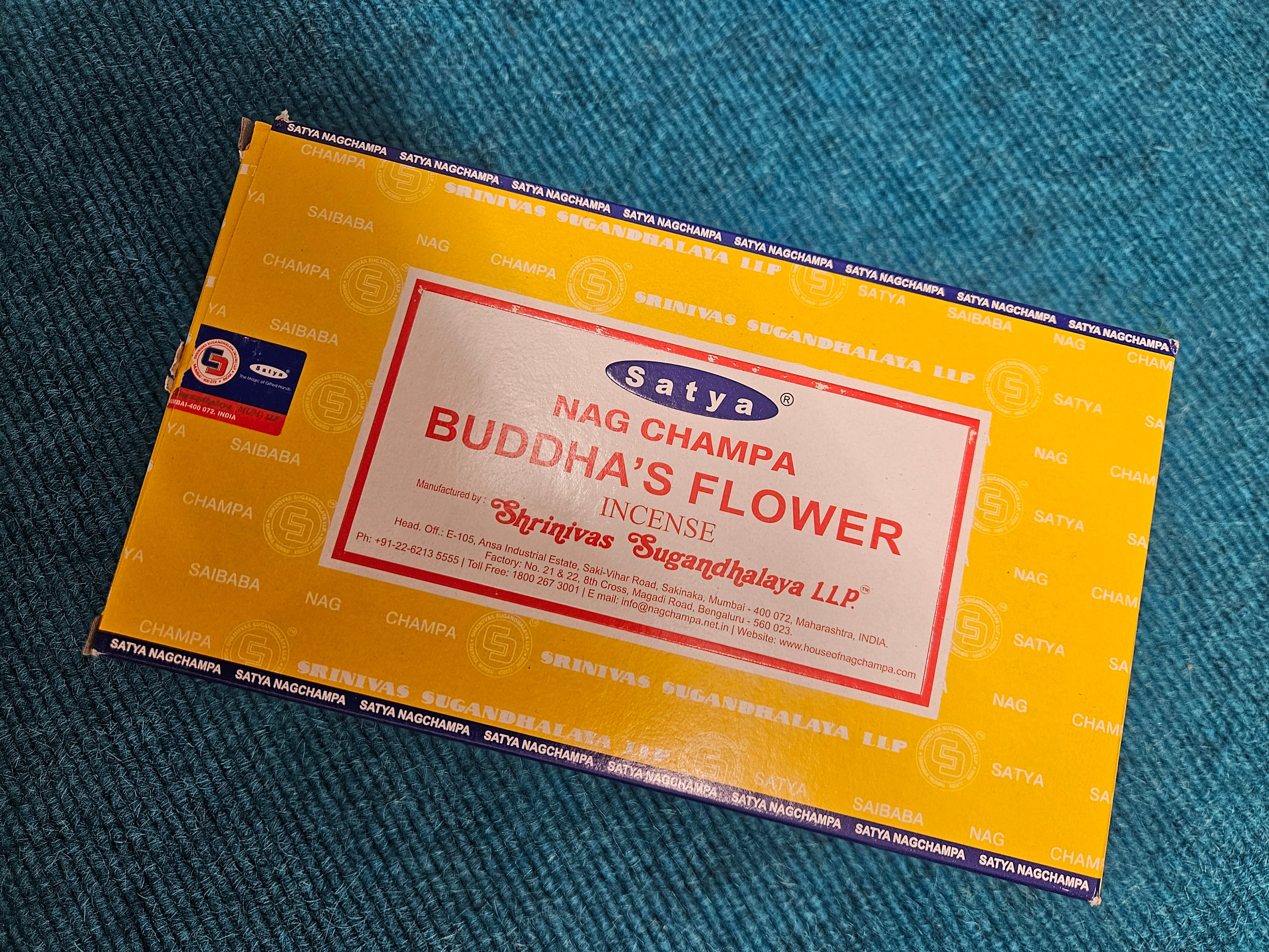 Satya Buddhas Flower Incense Sticks (12 pack)