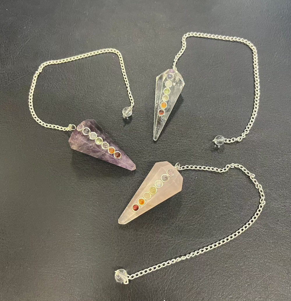 Chakra Gemstone Pendulum
