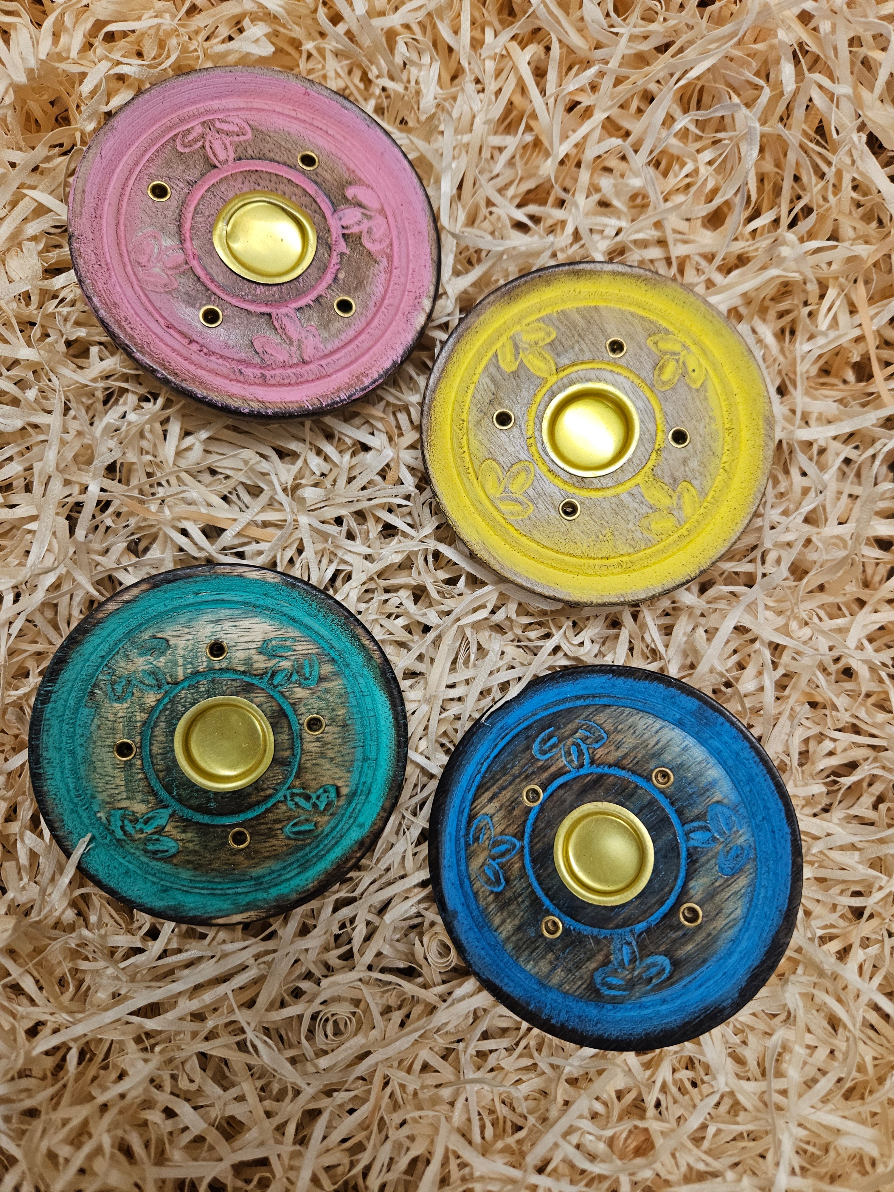 Wooden Disc Ashcatcher Coloured