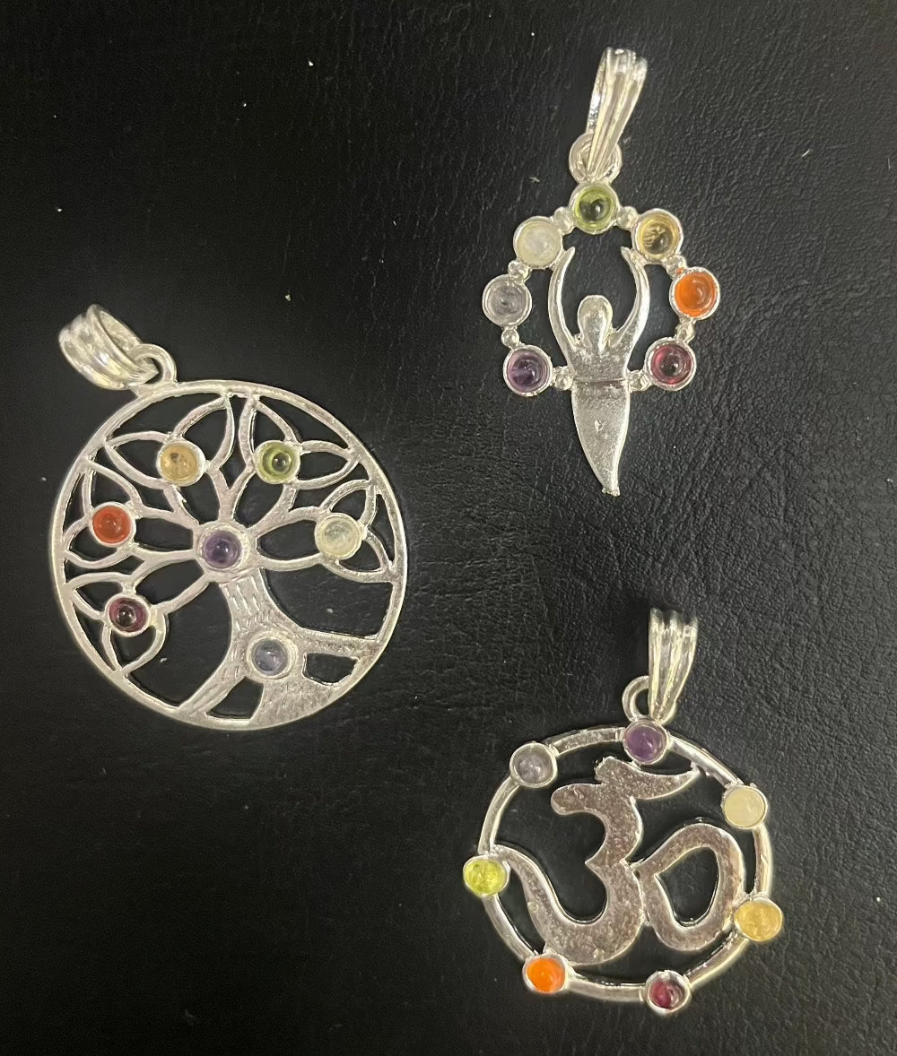 Metal Chakra Pendant