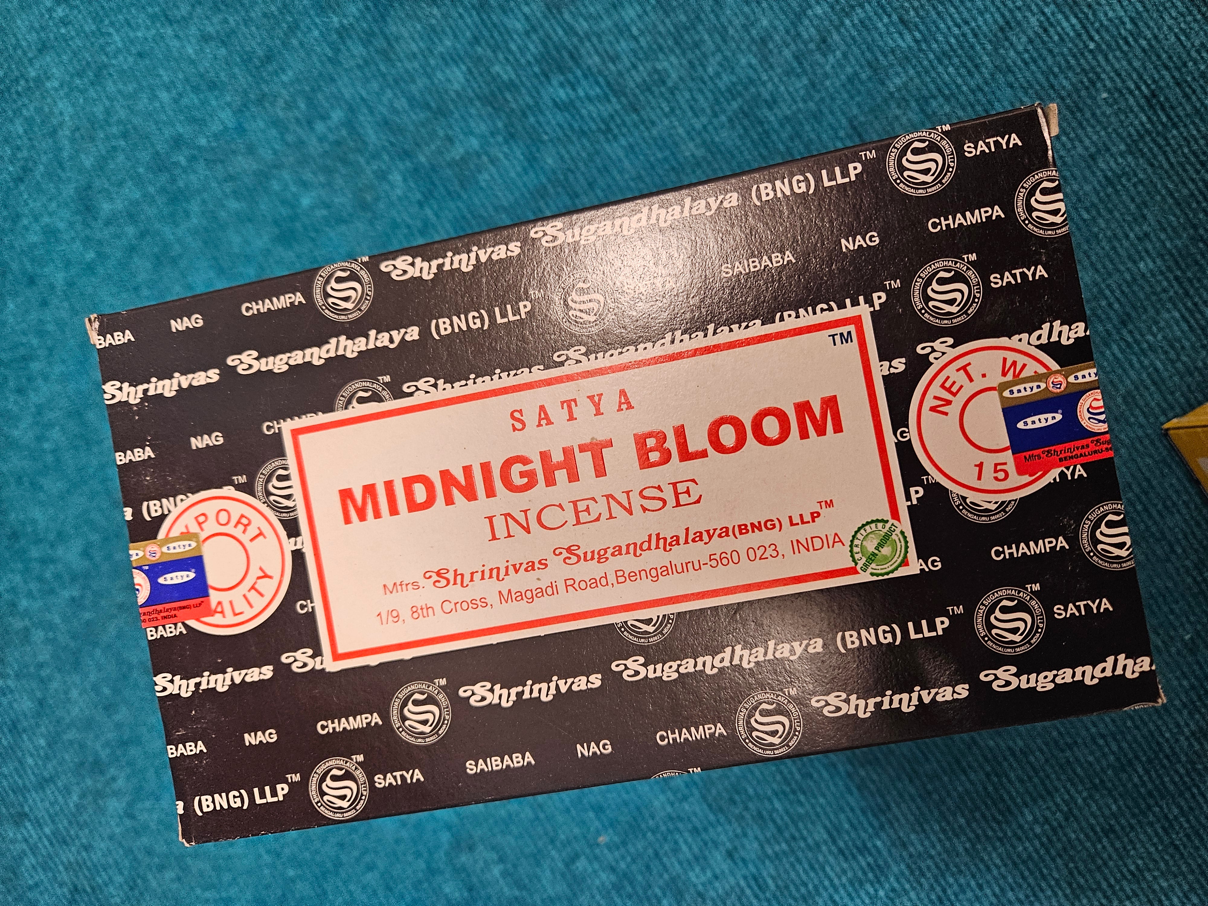 Satya Midnight Bloom Incense Sticks (12 pack)