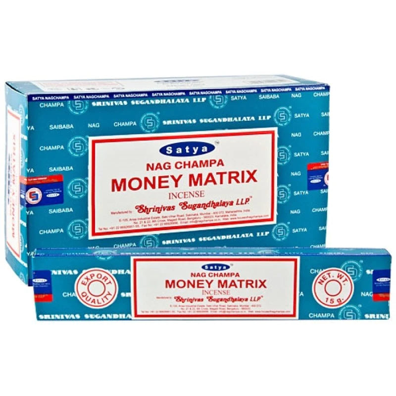 Satya Money Matrix Incense Sticks (12 pack)