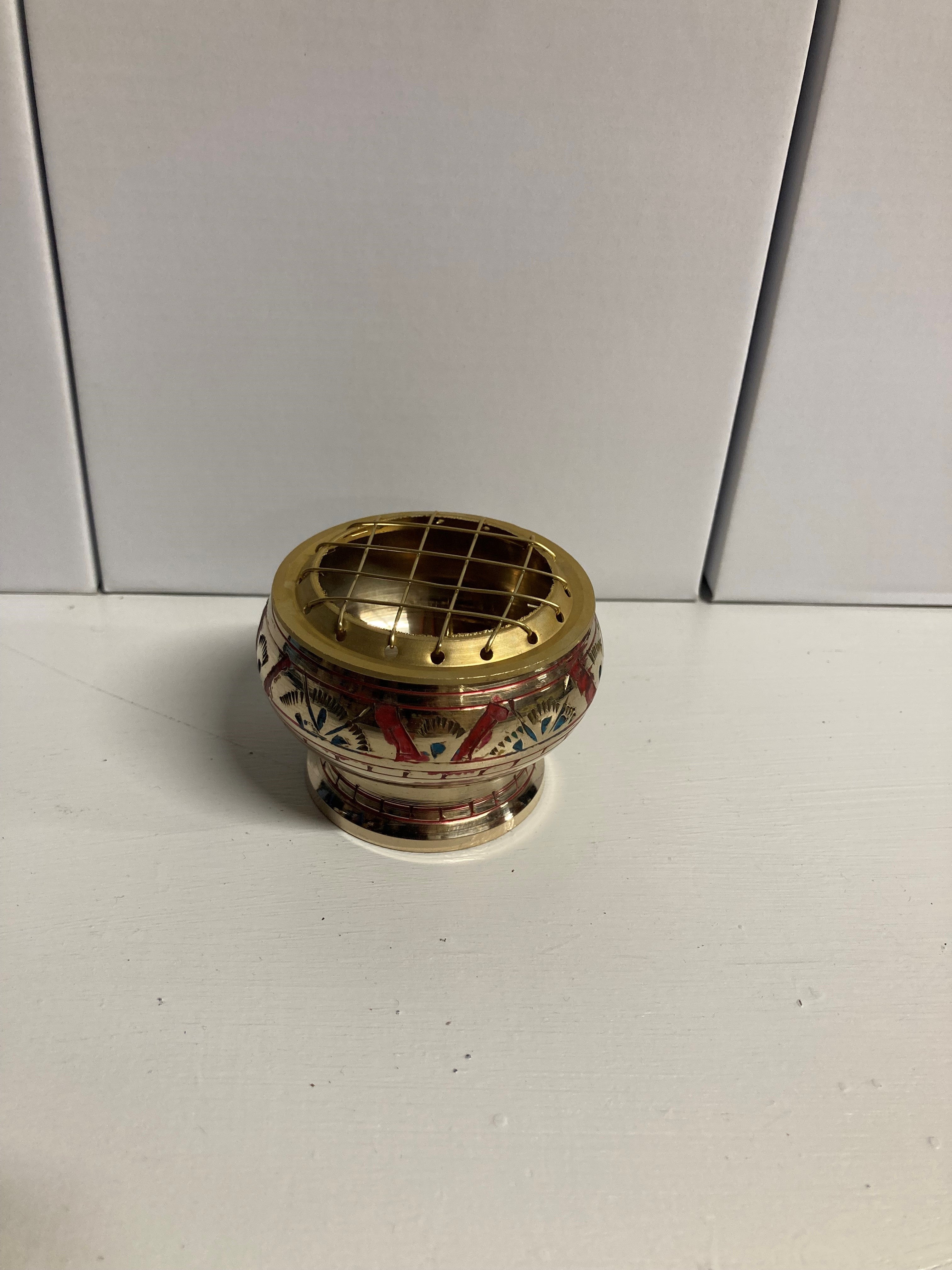 Resin Bowl with Metal Mesh on top