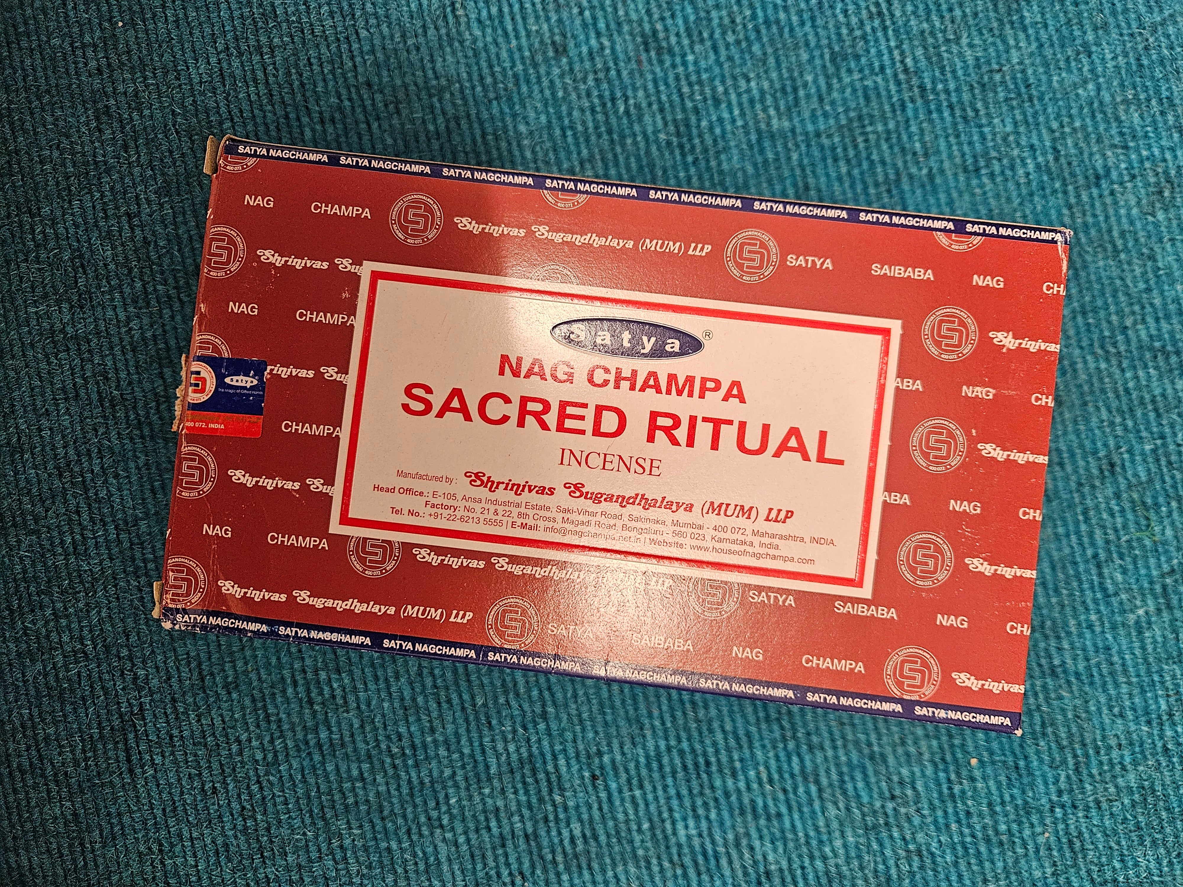 Satya Sacred Ritual Incense Sticks (12 pack)