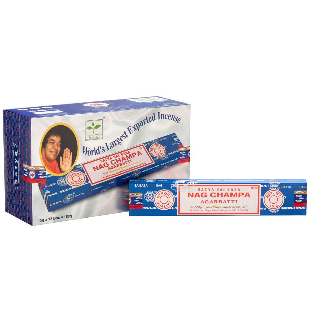 Satya Nagchampa Incense Sticks 15g (12 pack)