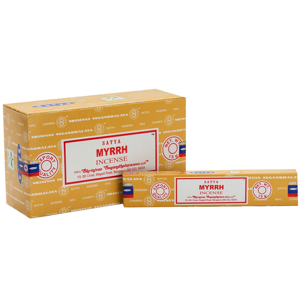 Satya Myrrh Incense Sticks (12 pack)