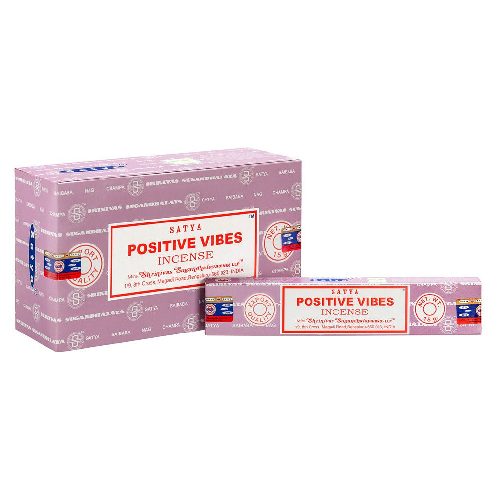 Satya Positive Vibes Incense Sticks (12 pack)