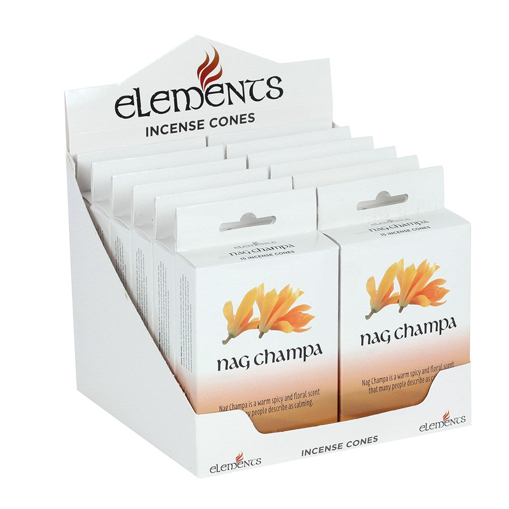 Elements Nag Champa Cones (12 pack)