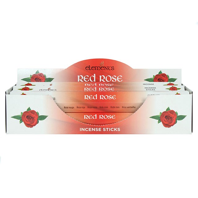 Elements Red Rose incense sticks (6 pack)