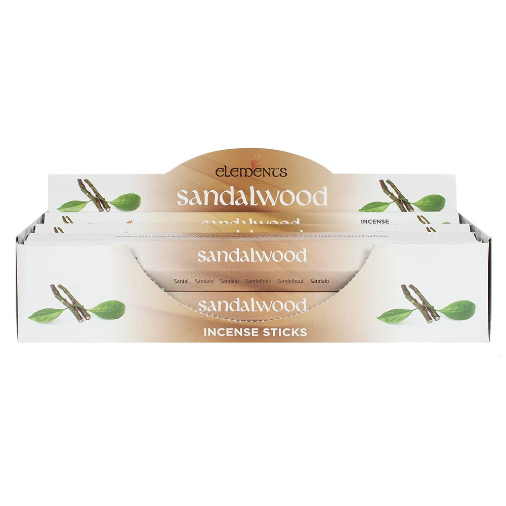 Elements Sandalwood incense sticks (6 pack)