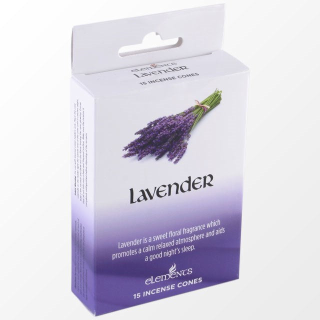 Elements Lavender incense cones (12 pack)