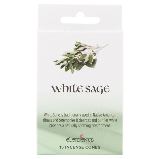 Elements White sage incense cones (12 pack)