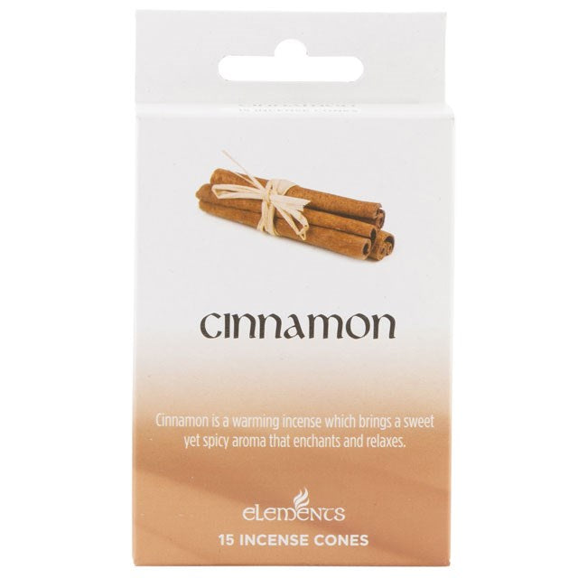 Elements Cinnamon incense cones (12 pack)