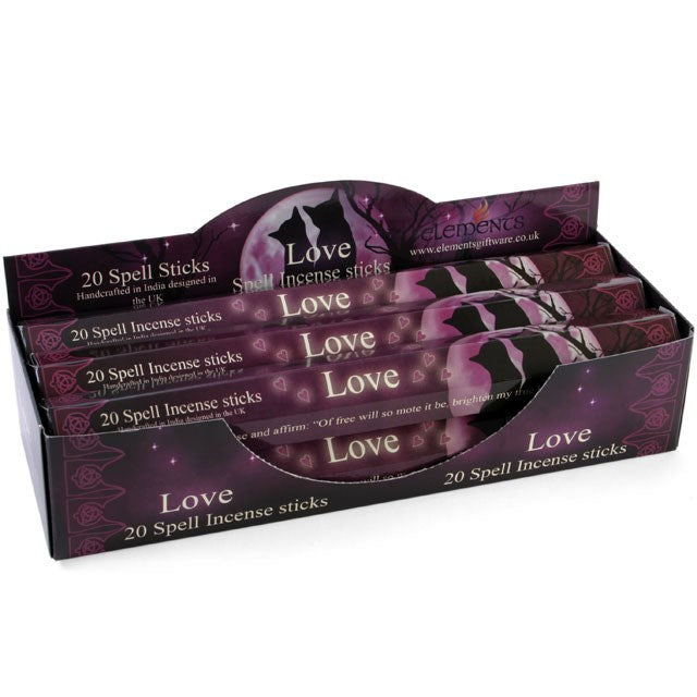 Elements Love spell incense (6 pack)