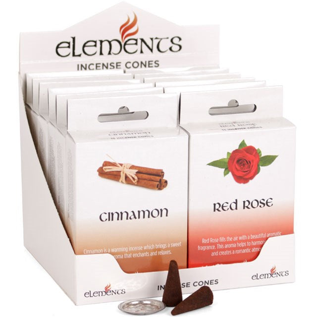 Elements Mixed incense Cones (12 pack)