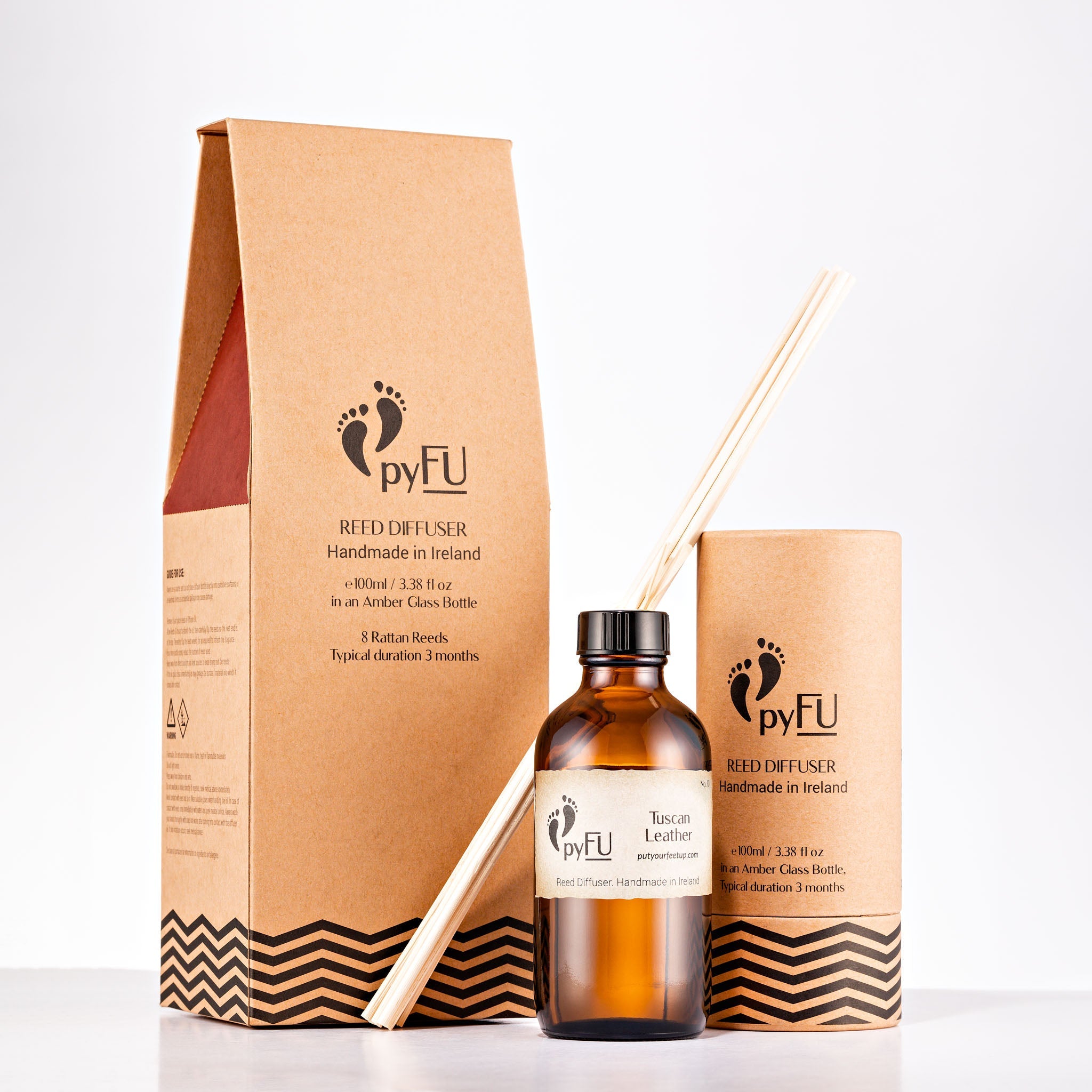 Reed Diffuser - 10 Tuscan Leather - pyFU