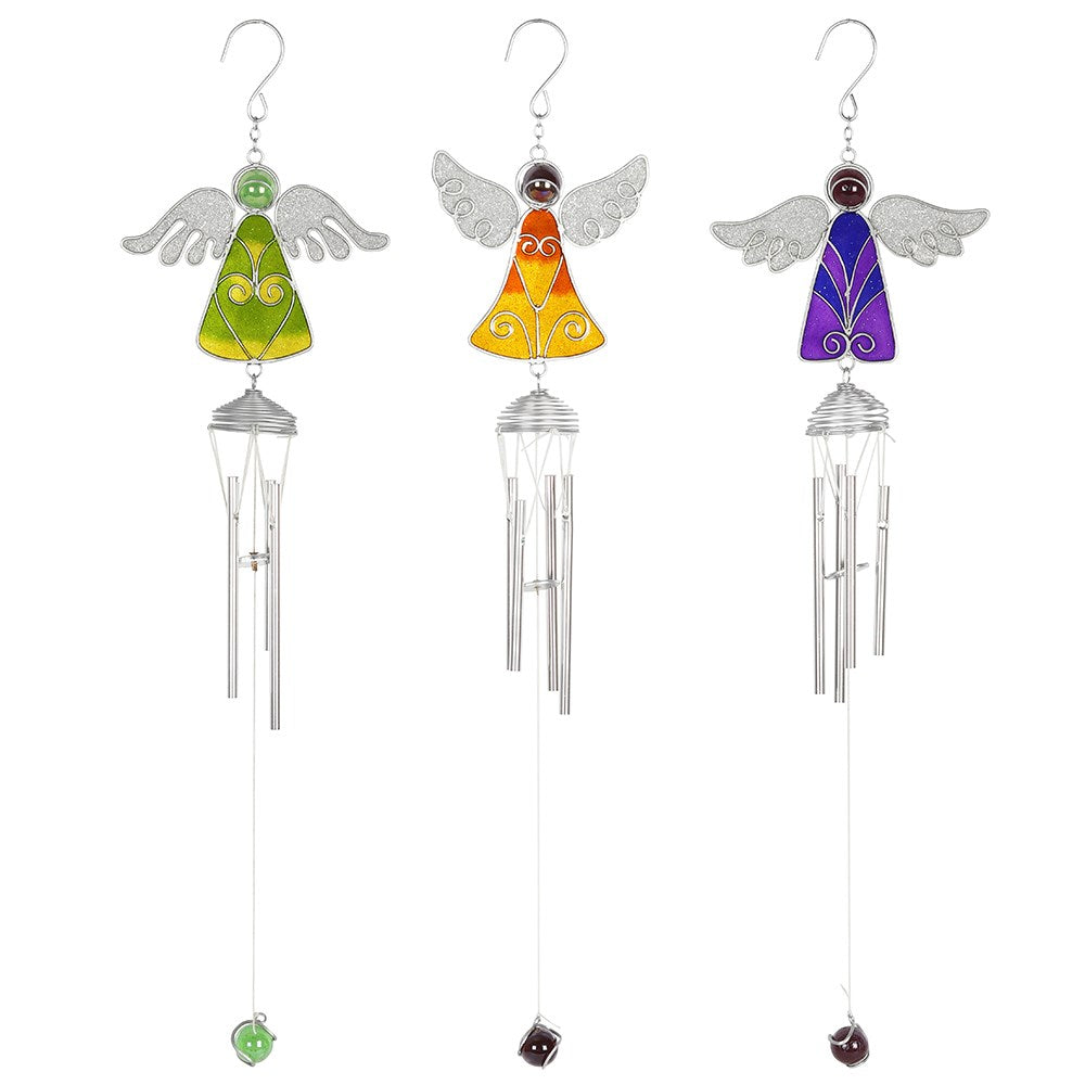 Spread Wing Angel Windchime (Coloured)