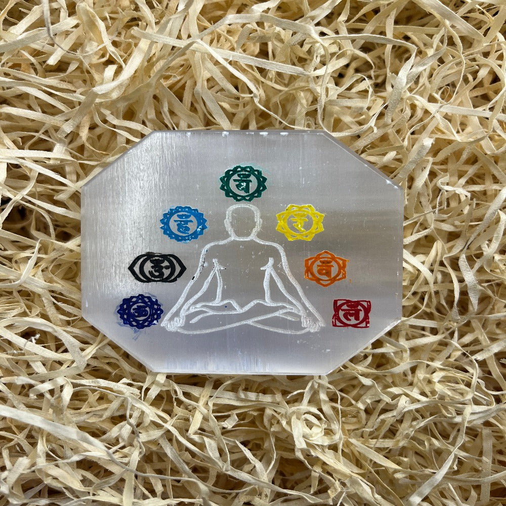 Selenite Chakra Tray