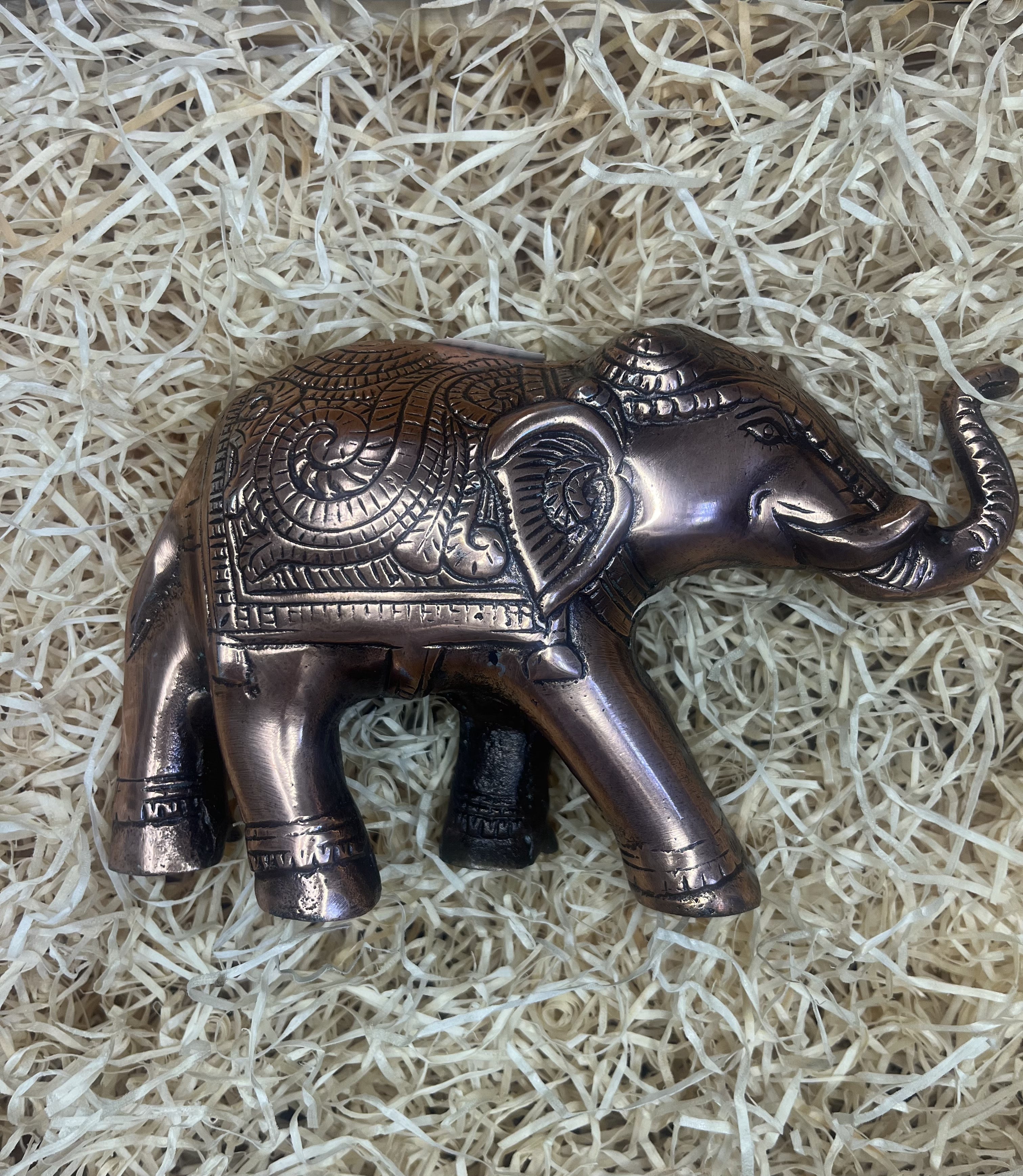 Copper Elephant Ornament