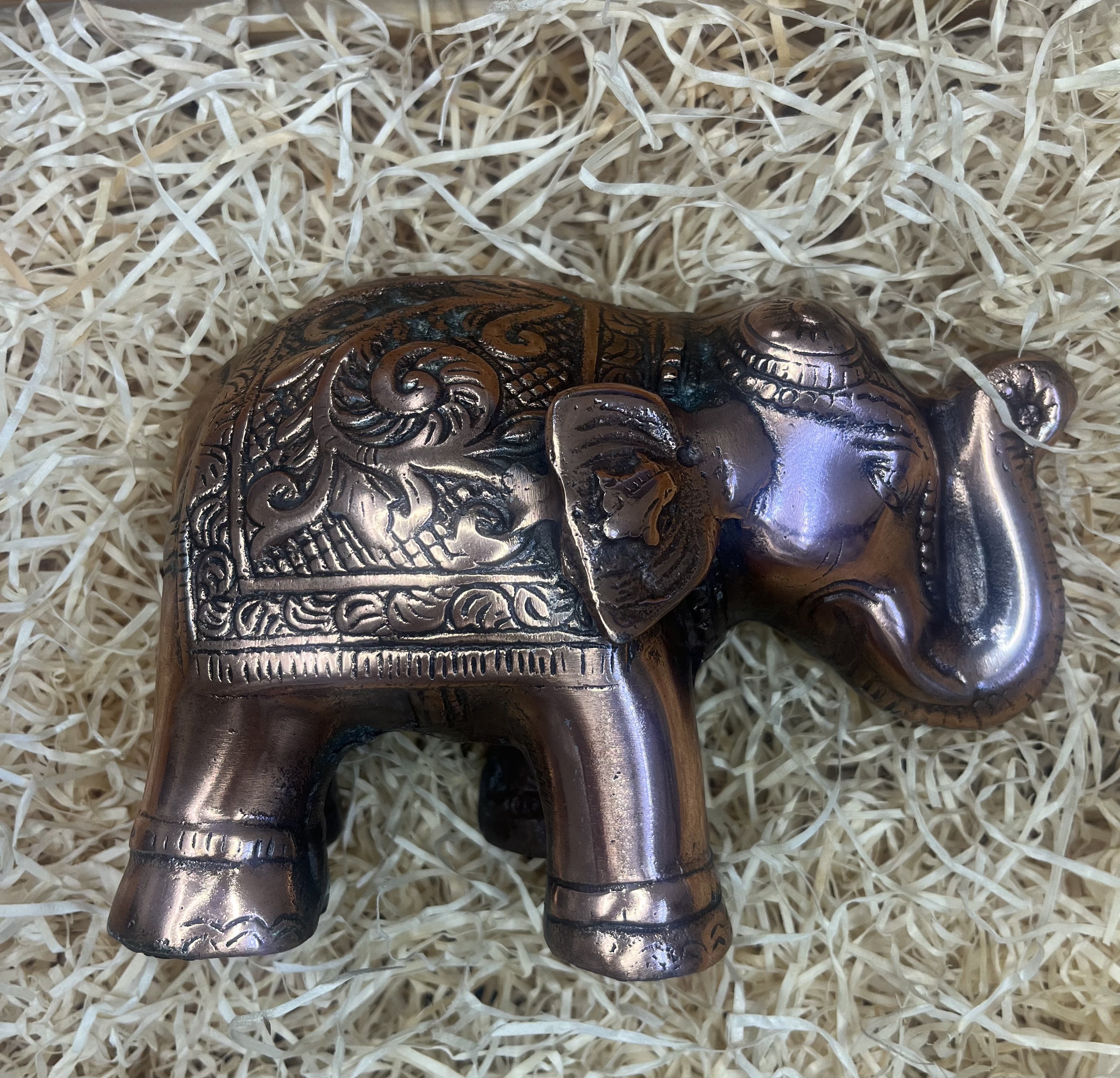 Copper Elephant Ornament