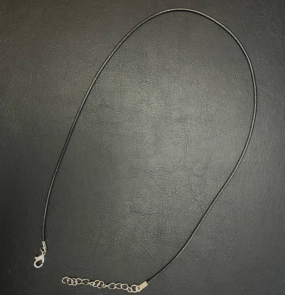 Leather Style Black Necklace