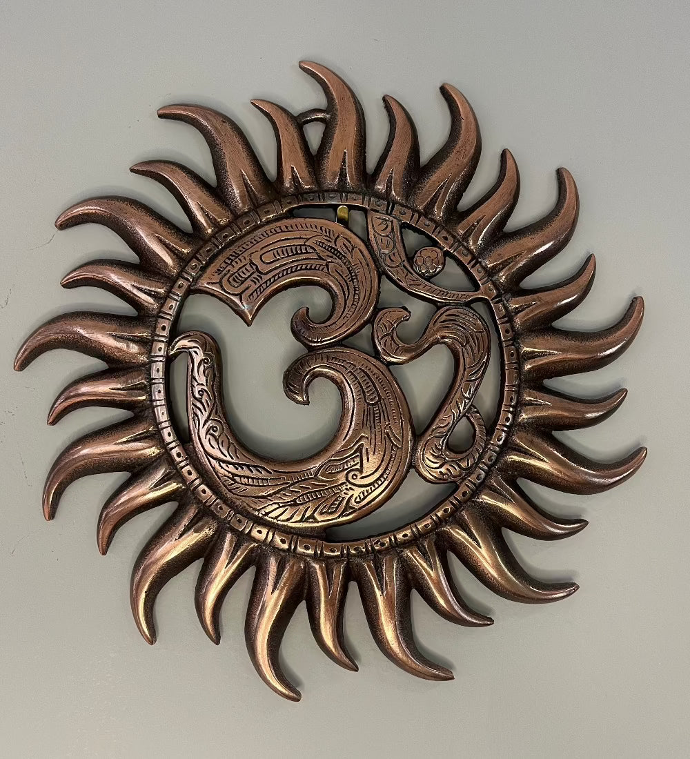 Copper Wall Hanging Buddha (28cm)