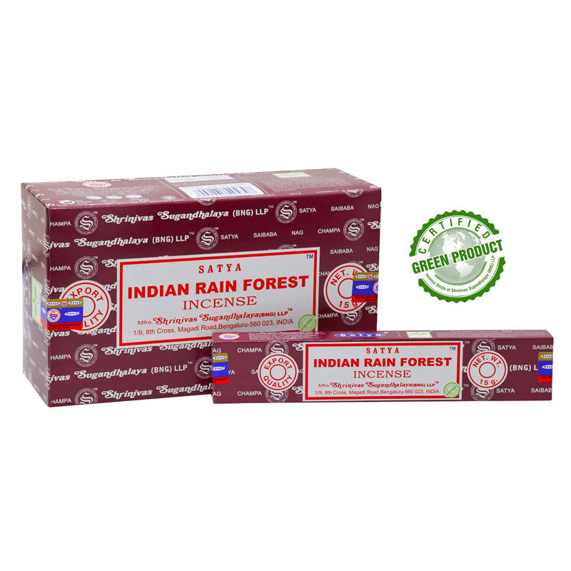 Satya Indian Rainforest Incense Sticks (12 pack)