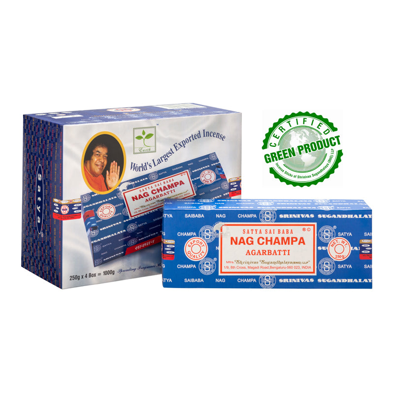 Satya Nagchampa Incense Sticks 250GMS (4 pack)