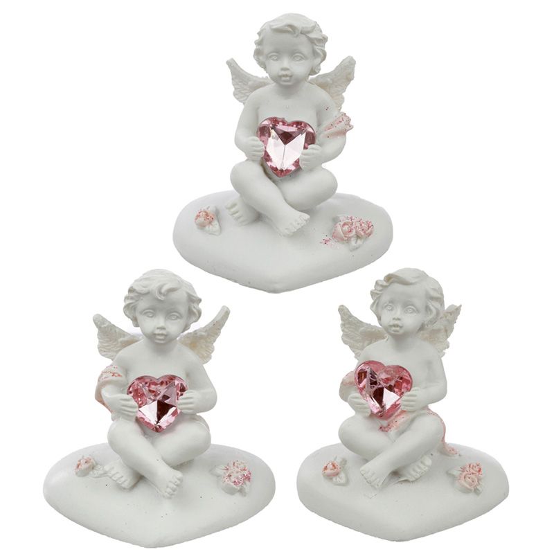 Heart of the Rose Cherub Figurine