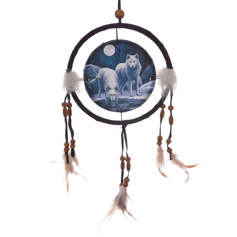 Warriors of Winter Wolf Dreamcatcher 16cm - Lisa Parker