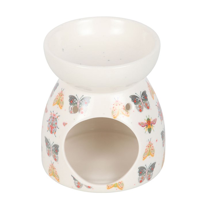 Floral Bug Print Ceramic Oil Burner