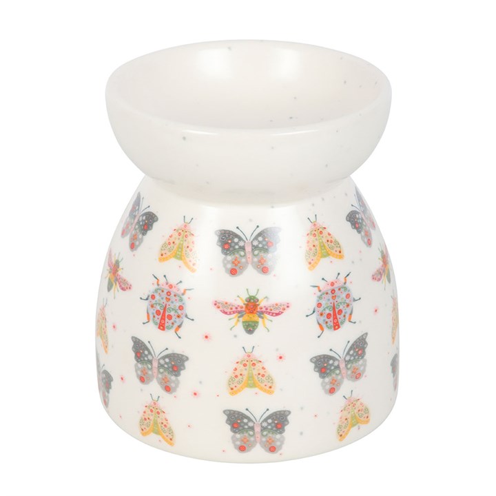 Floral Bug Print Ceramic Oil Burner