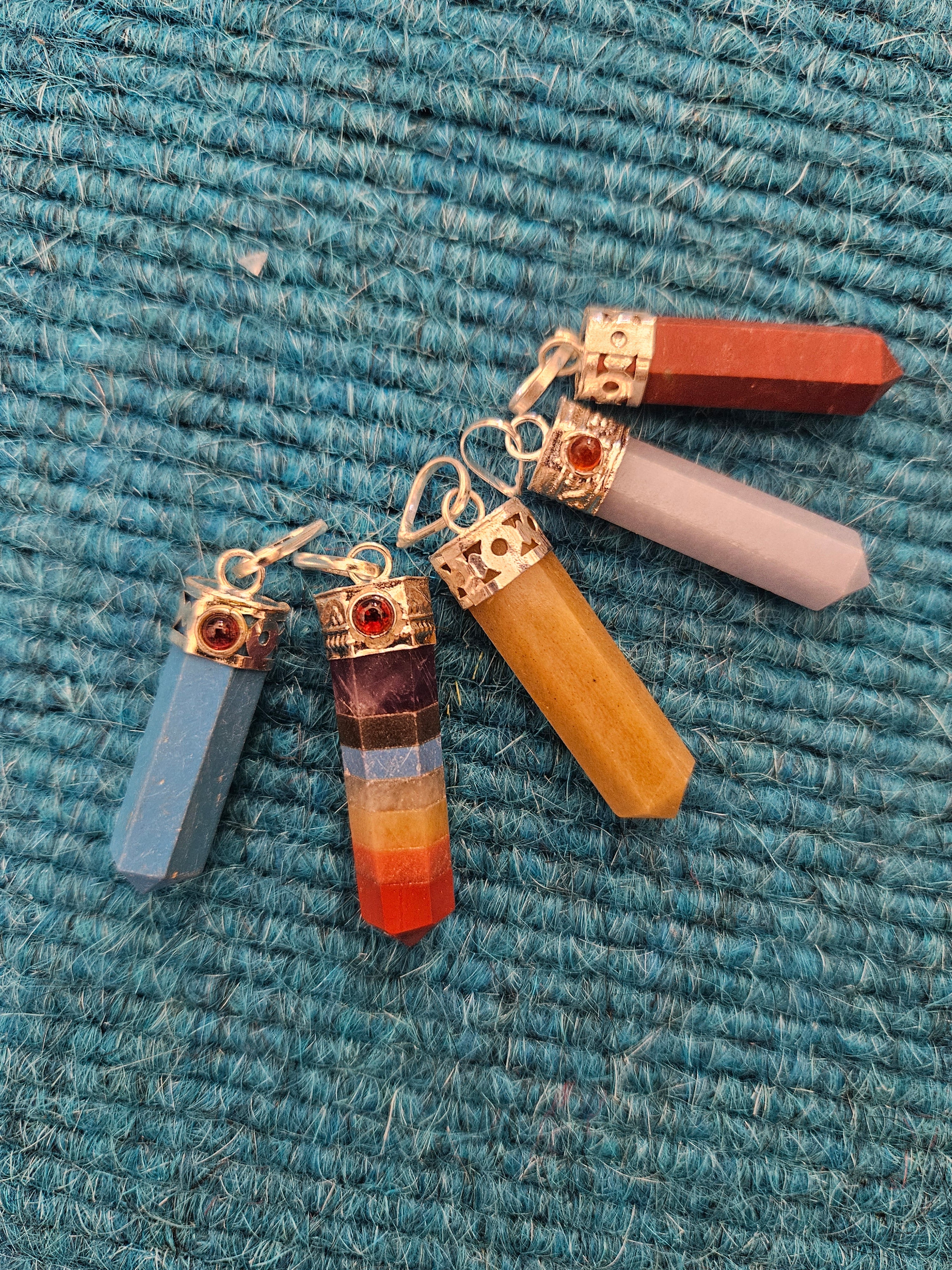 Gemstone Point Pendants (Mixed)