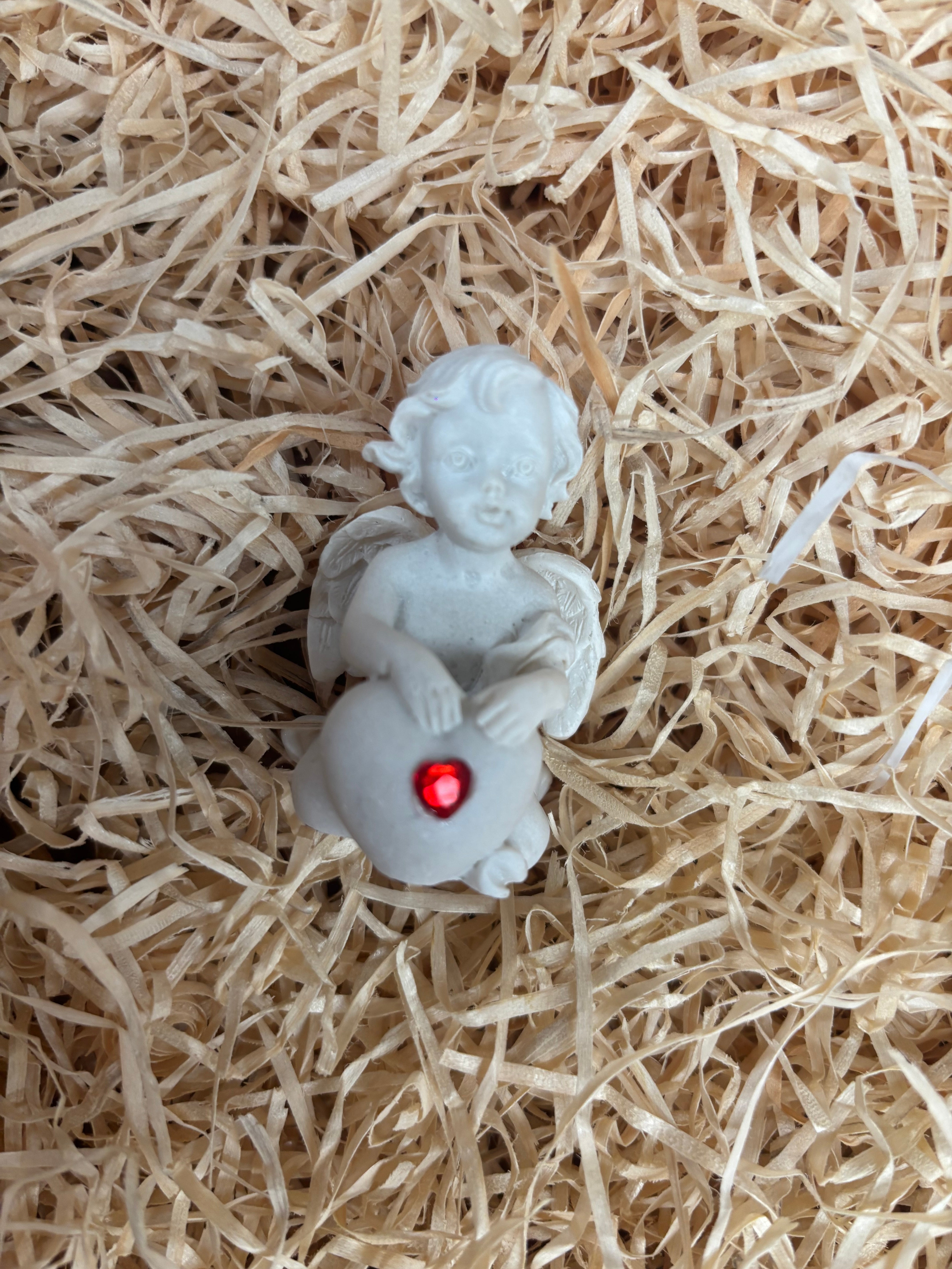 Cherub with Red Heart